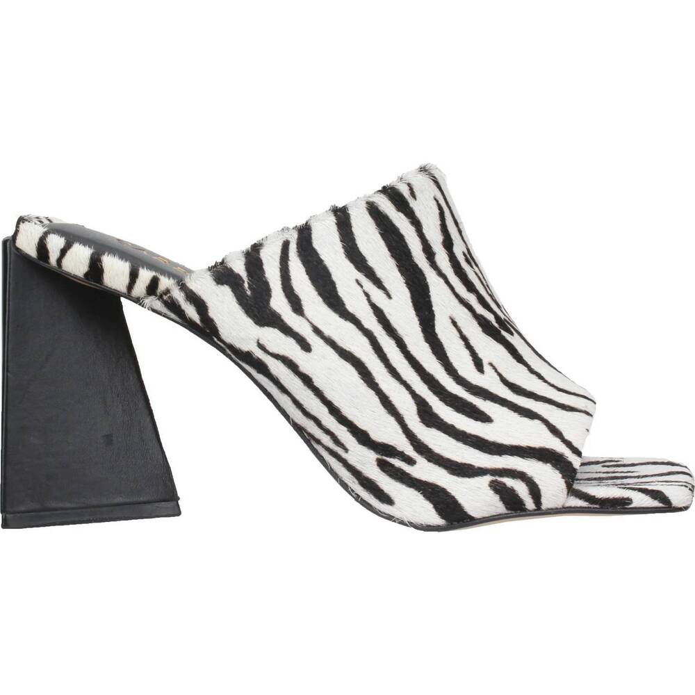 NEW CARRANO women's mila leather slide sandal in zebra